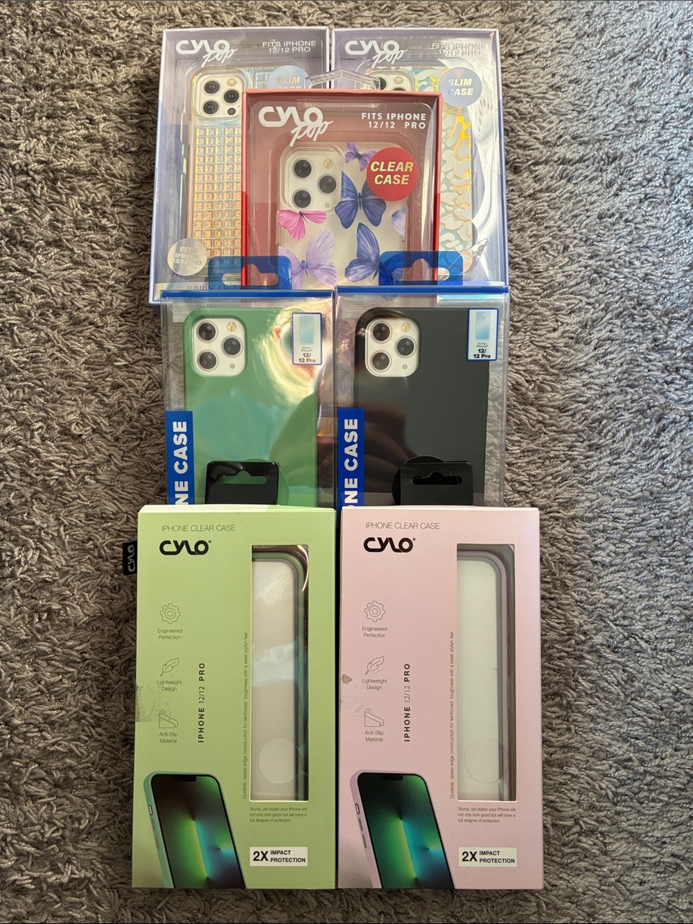 CYCLO iPHONE CASES! NIB! SET/7!